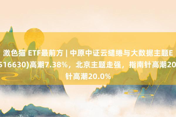 激色猫 ETF最前方 | 中原中证云缱绻与大数据主题ETF(516630)高潮7.38%，北京主题走强，指南针高潮20.0%