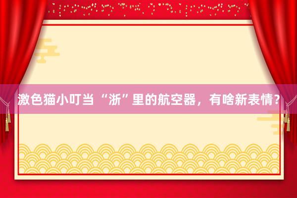 激色猫小叮当 “浙”里的航空器，有啥新表情？