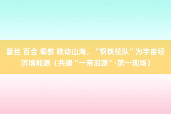蕾丝 百合 调教 跳动山海，“钢铁驼队”为宇宙经济增能源（共建“一带沿路”·第一现场）