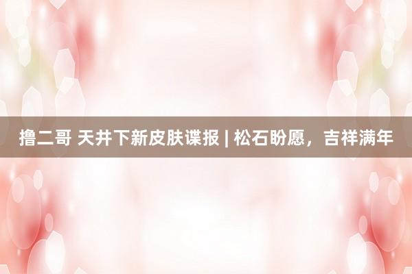 撸二哥 天井下新皮肤谍报 | 松石盼愿，吉祥满年