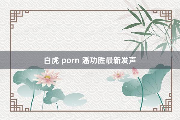 白虎 porn 潘功胜最新发声