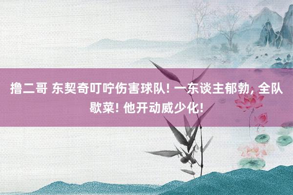 撸二哥 东契奇叮咛伤害球队! 一东谈主郁勃， 全队歇菜! 他开动威少化!