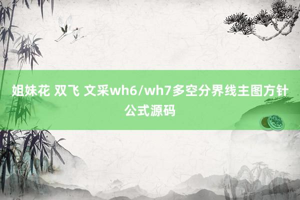 姐妹花 双飞 文采wh6/wh7多空分界线主图方针公式源码