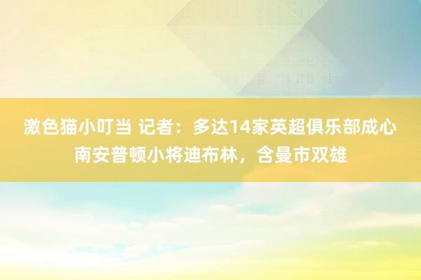 激色猫小叮当 记者：多达14家英超俱乐部成心南安普顿小将迪布林，含曼市双雄