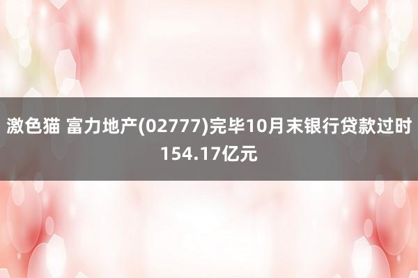 激色猫 富力地产(02777)完毕10月末银行贷款过时154.17亿元