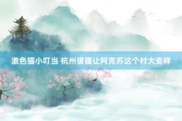 激色猫小叮当 杭州援疆让阿克苏这个村大变样