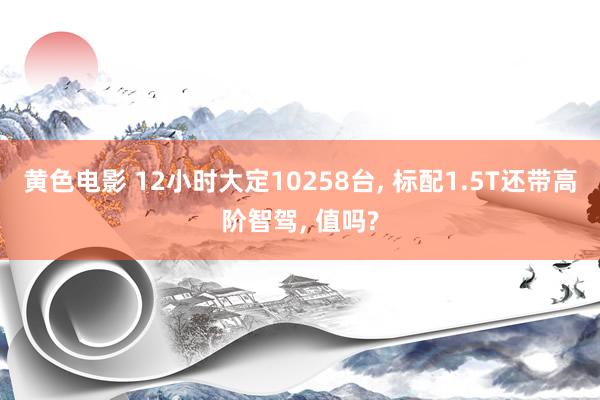 黄色电影 12小时大定10258台， 标配1.5T还带高阶智驾， 值吗?