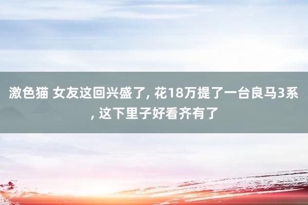 激色猫 女友这回兴盛了， 花18万提了一台良马3系， 这下里子好看齐有了