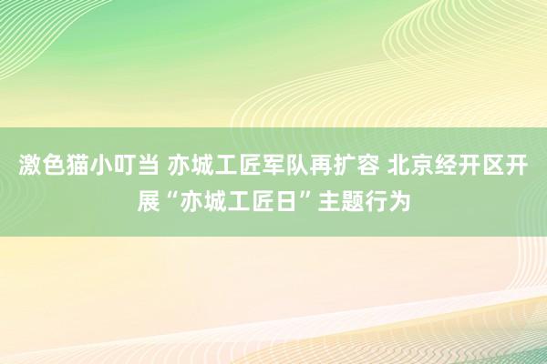 激色猫小叮当 亦城工匠军队再扩容 北京经开区开展“亦城工匠日”主题行为