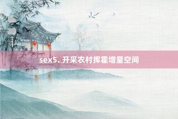 sex5. 开采农村挥霍增量空间