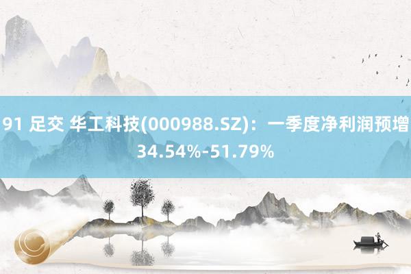 91 足交 华工科技(000988.SZ)：一季度净利润预增34.54%-51.79%